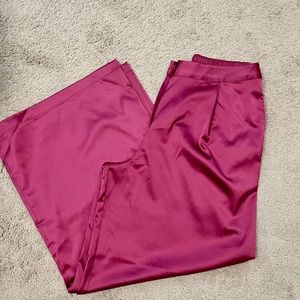 The Drop Women's Orchid Wide Leg Satin Pant by @tenickab Size M